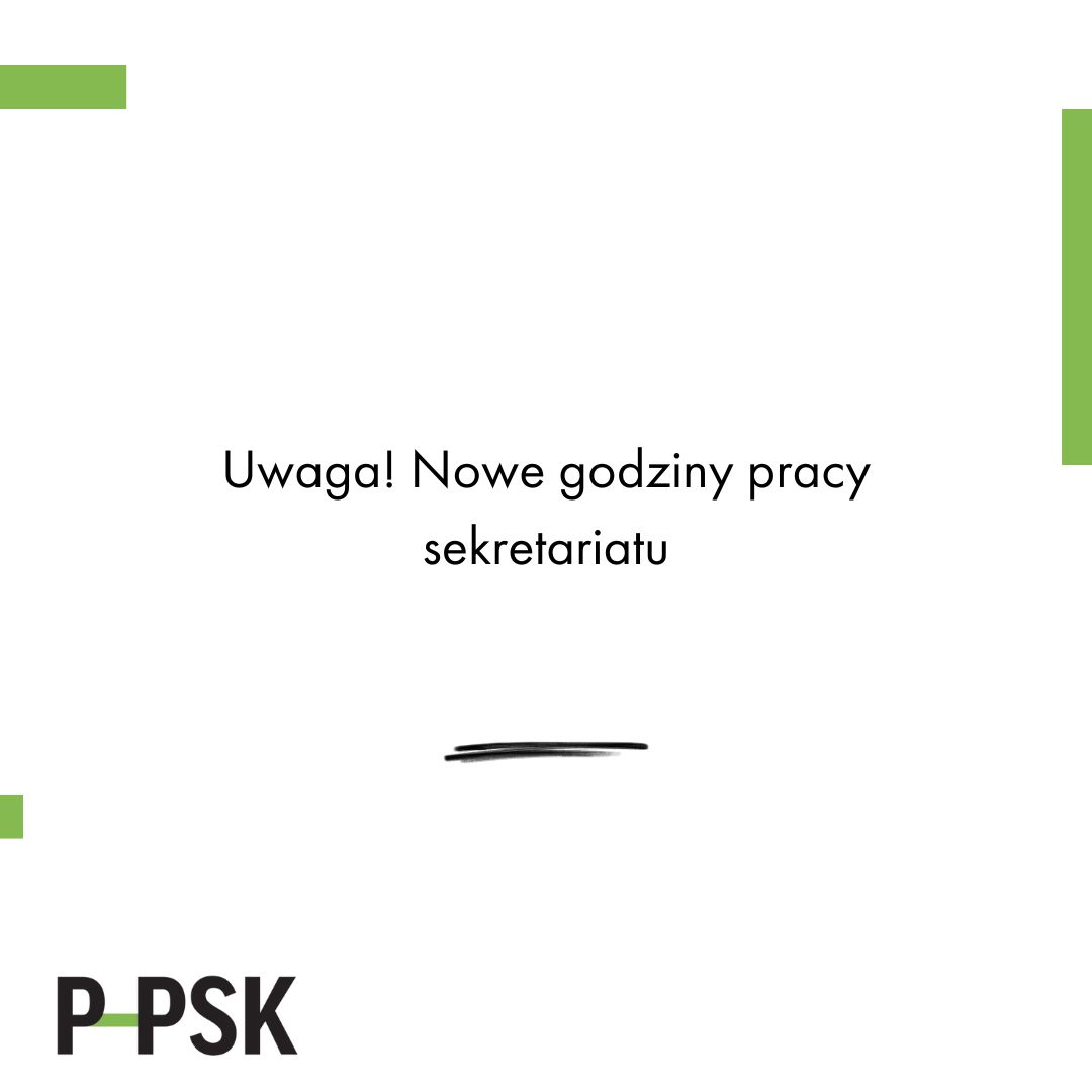 Nowe godziny pracy sekretariatu