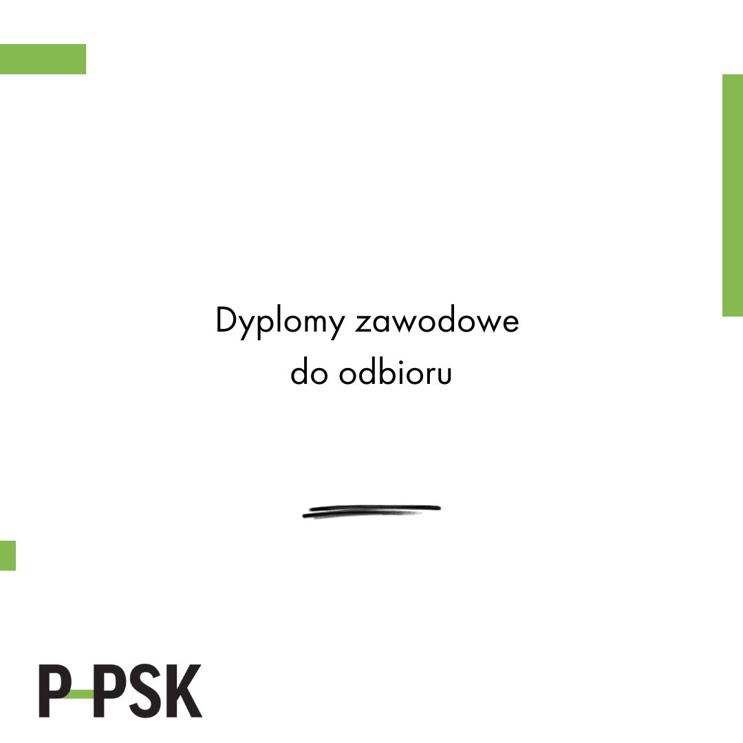 Dyplomy zawodowe do odbioru